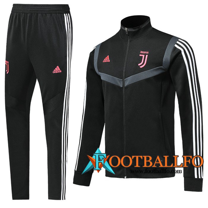 Chandal Futbol - Chaqueta + Pantalones Juventus Negro Blanco 2019/2020