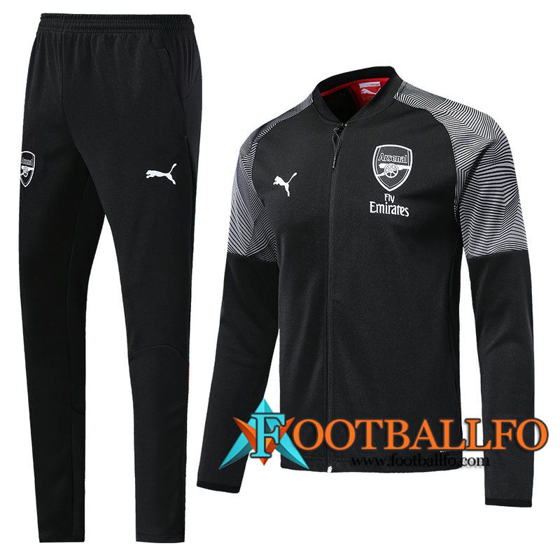 Chandal Futbol - Chaqueta + Pantalones Arsenal Negro 2019/2020