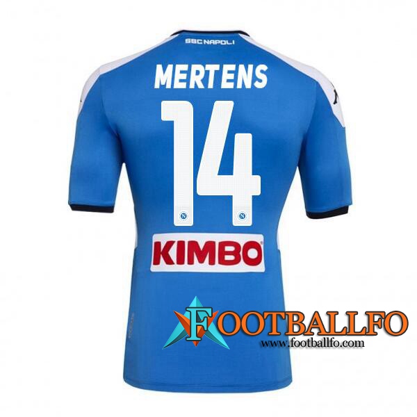 Camisetas Futbol SSC Napoli (MERTENS 14) Primera 2019/2020