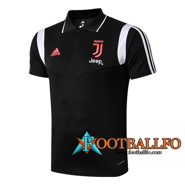 Polo Futbol Juventus Negro Blanco 2019/2020