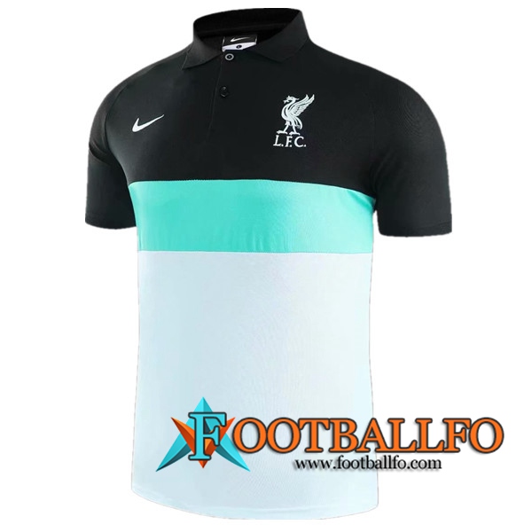 Camiseta Polo Futbol FC Liverpool Blanca/Negro 2020/2021