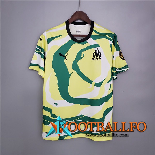 Camiseta Marsella OM Africa Special Edition Blanca/Amarillo/Verde 2021/2022