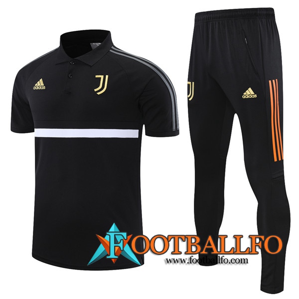 Camiseta Polo Juventus + Pantalones Negro/Blanca 2021/2022