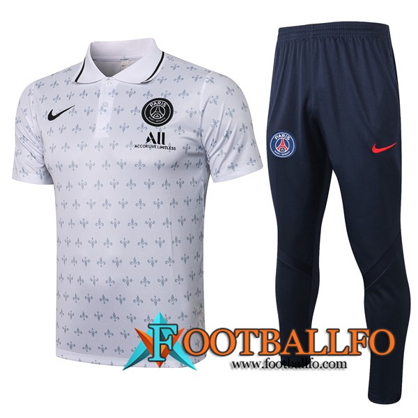 Camiseta Polo PSG + Pantalones Blanca 2021/2022