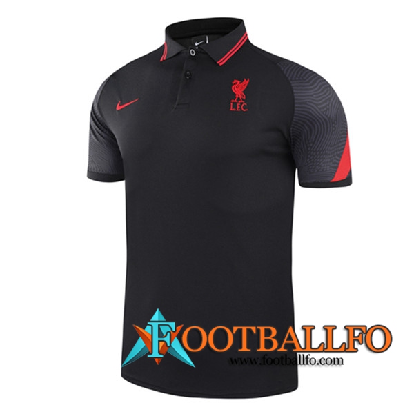 Camiseta Polo Futbol FC Liverpool Negro 2021/2022