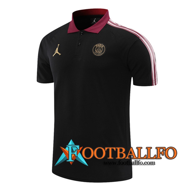 Camiseta Polo Futbol PSG Negro 2021/2022