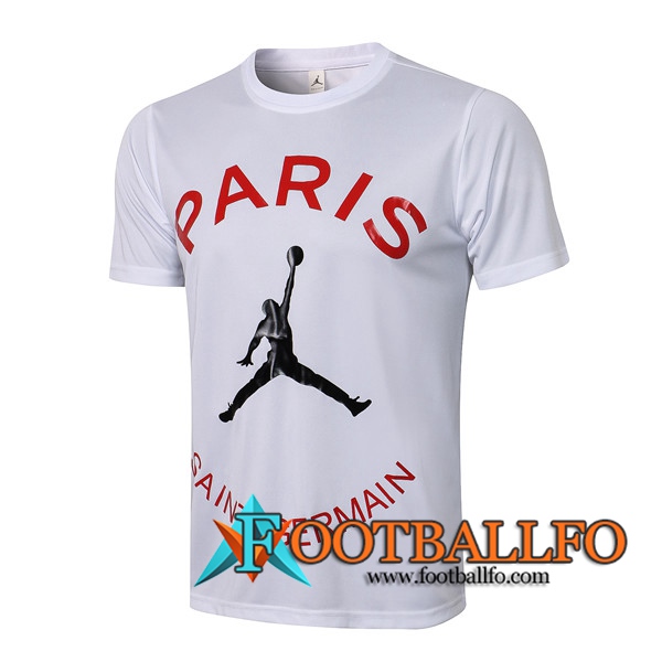 Camiseta Entrenamiento PSG Jordan Blanca/Rojo 2021/2022