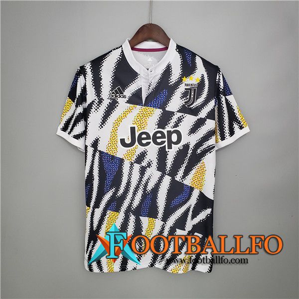 Camiseta Entrenamiento Juventus Negro/Blanca/Amarillo 2021/2022