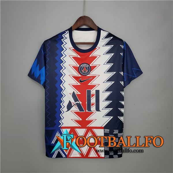 Camiseta Entrenamiento PSG Blanca/Azul/Rojo 2021/2022