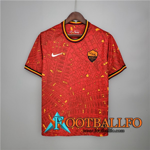 Camiseta Entrenamiento AS Roma Rojo 2021/2022