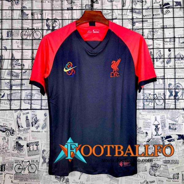 Camiseta Entrenamiento FC Liverpool Negro/Rojo 2021/2022