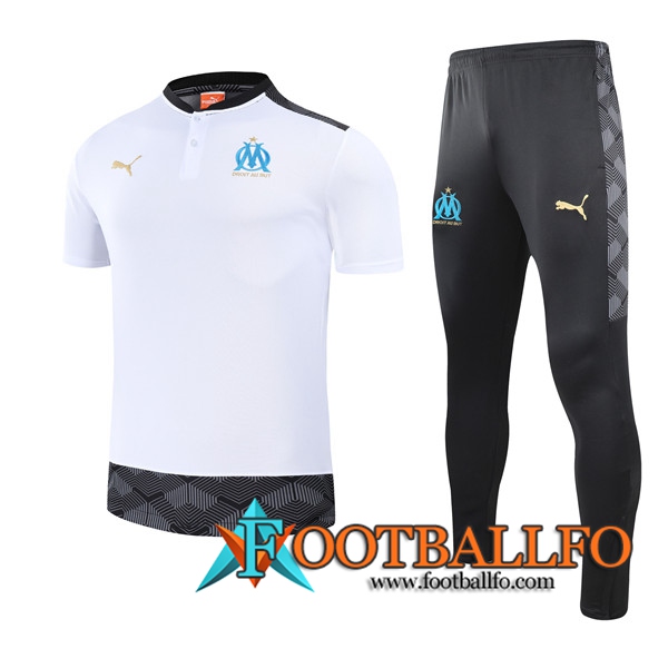 Camiseta Entrenamiento Marsella OM + Pantalones Blanca 2021/2022