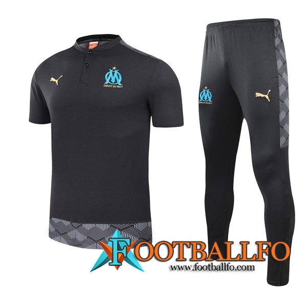 Camiseta Entrenamiento Marsella OM + Pantalones Negro 2021/2022
