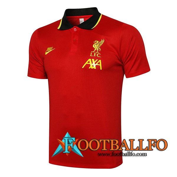 Camiseta Polo Futbol FC Liverpool Rojo/Negro 2021/2022