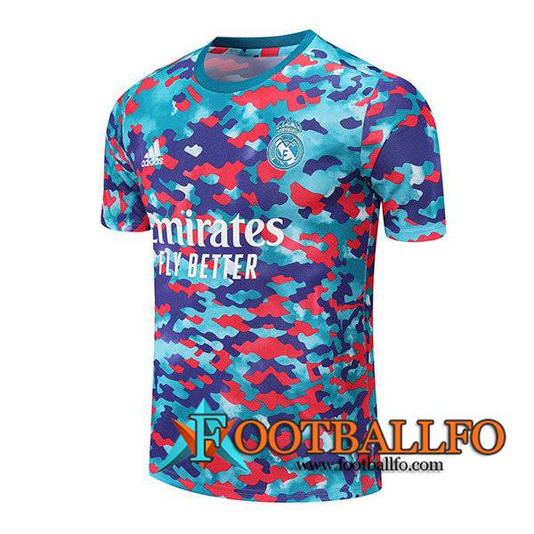 Camiseta Entrenamiento Real Madrid Rojo/Azul/Púrpura 2021/2022