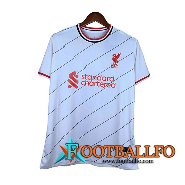 Camiseta Futbol FC Liverpool Alternativo Blanca 2021/2022