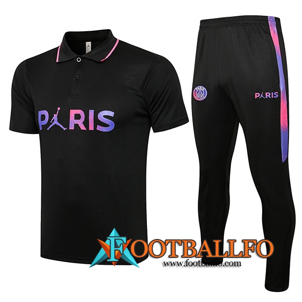 Camiseta Polo Jordan PSG + Pantalones Negro Classic 2021/2022
