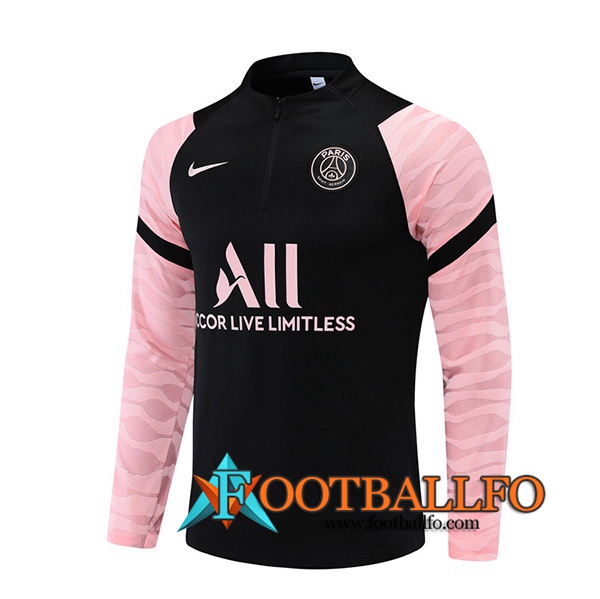 Tienda De Sudadera De Entrenamiento Jordan PSG Negro/Rosa Classic 2021/2022