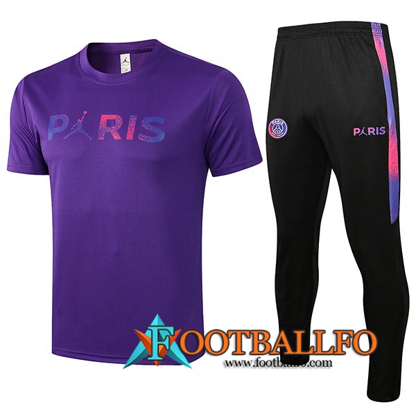 Camiseta Entrenamiento Jordan PSG + Pantalones Púrpura 2021/2022