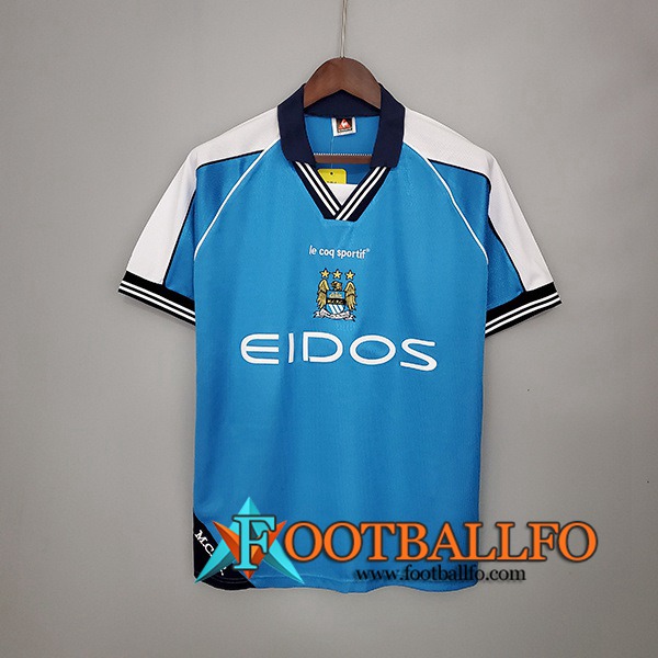 Camiseta Futbol Manchester City Retro Titular 1999/2001