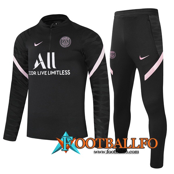 Chandal Equipos De Futbol Jordan PSG Niños Negro 2021/2022