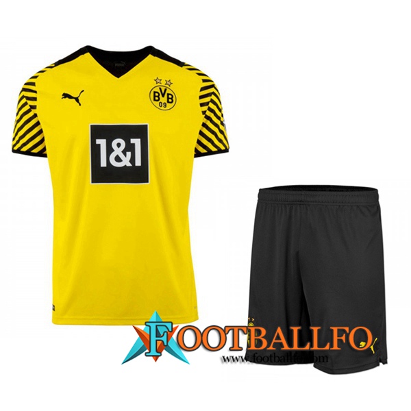 Camiseta Futbol Dortmund BVB Ninos Titular 2021/2022