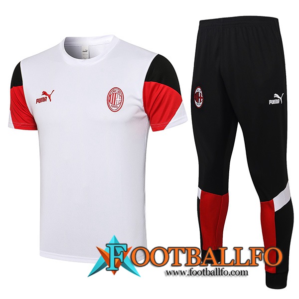 Camiseta Polo AC Milan + Pantalones Blanca 2021/2022