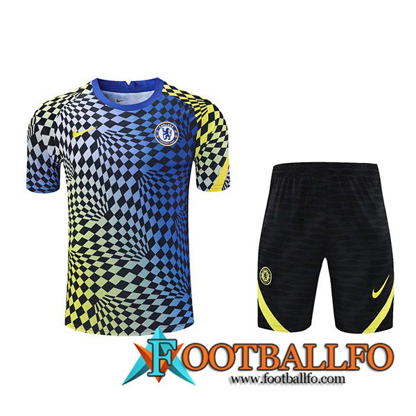 Camiseta Entrenamiento FC Chelsea + Cortos Azul 2021/2022