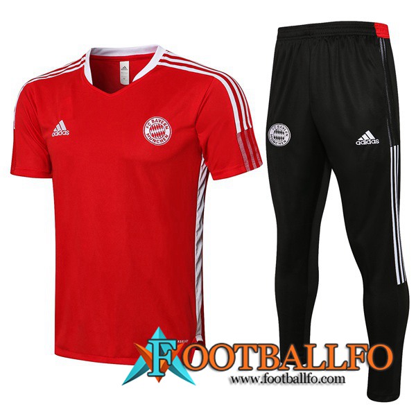 Camiseta Entrenamiento Bayern Munich + Pantalones Rojo 2021/2022