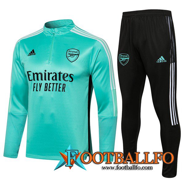 Mejores Chandal Equipos De Futbol FC Arsenal Ninos Verde 2021/2022
