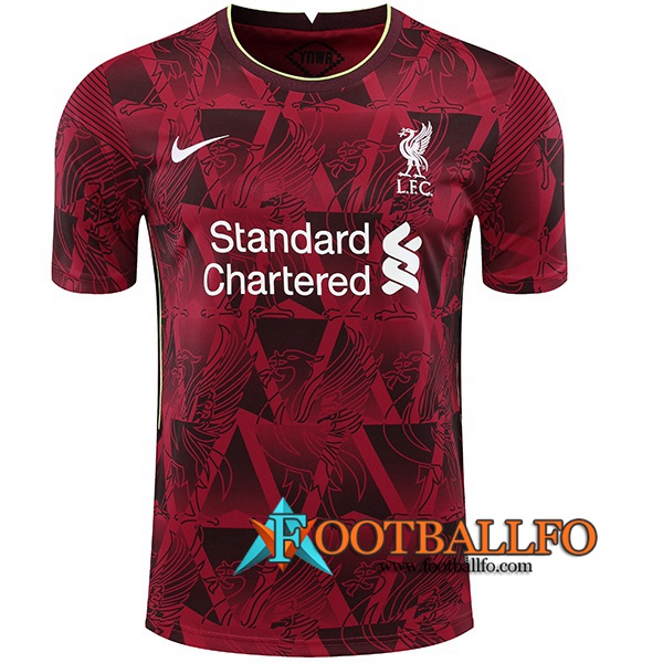 Camiseta Entrenamiento FC Liverpool Roja/Blanco 2020/2021