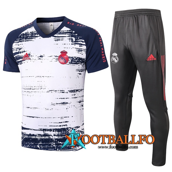 Camiseta Entrenamiento Real Madrid + Pantalones Azul 2020/2021