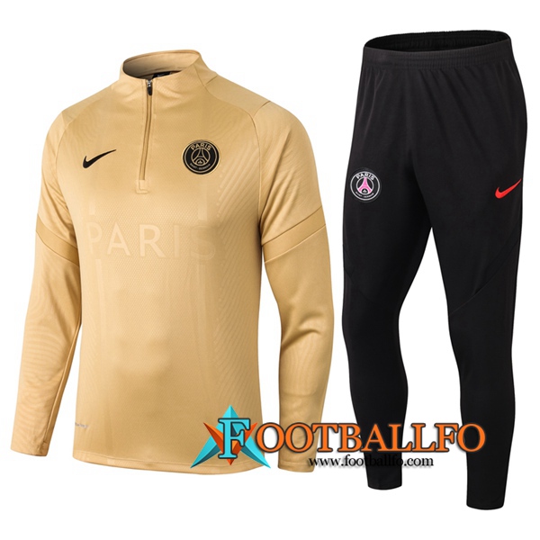 Chandal Futbol + Pantalones Pairis PSG Amarillo 2020/2021