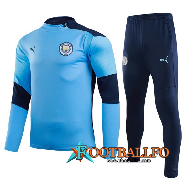 Chandal Futbol + Pantalones Manchester City Azul 2020/2021