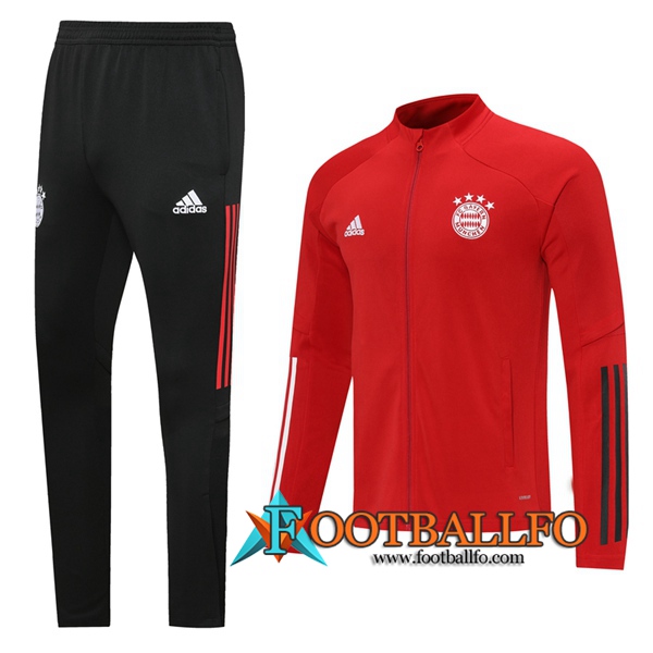 Chandal Futbol - Chaqueta + Pantalones Bayern Munich Roja 2020/2021