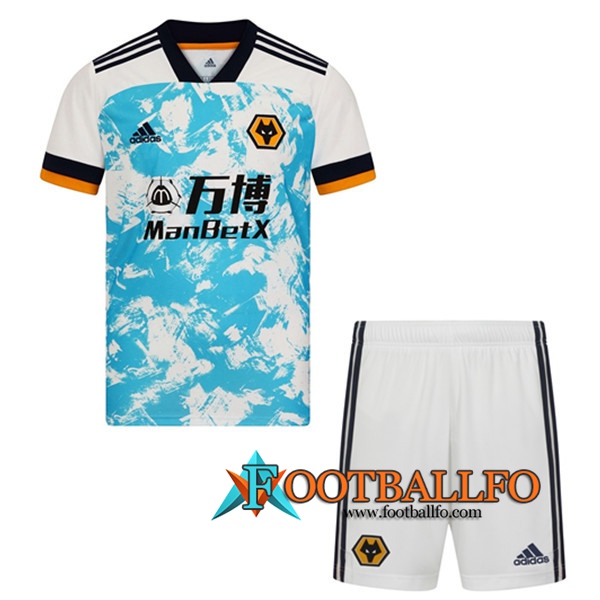 Camisetas Futbol Wolves Ninos Segunda 2020/2021