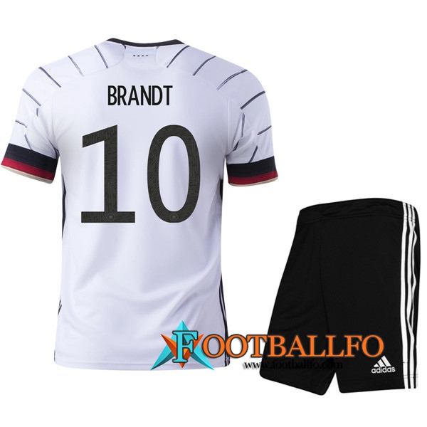 Camisetas Futbol UEFA Euro 2020 Alemania (Brandt 10) Ninos Primera