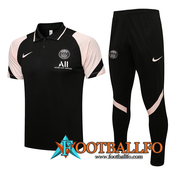 Camiseta Entrenamiento Jordan PSG + Pantalones Negro/Rosa 2021/2022
