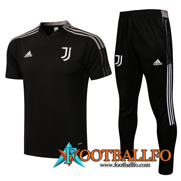 Camiseta Entrenamiento Juventus + Pantalones Negro/Blanca 2021/2022
