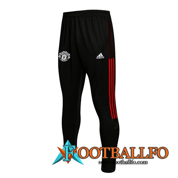 Pantalon Entrenamiento Manchester United Negro/Rojo 2021/2022 -1