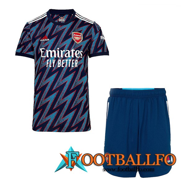 Traje Camiseta Futbol FC Arsenal Tercero + Cortos 2021/2022