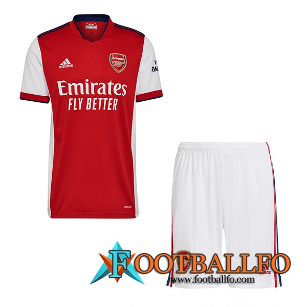Traje Camiseta Futbol FC Arsenal Titular + Cortos 2021/2022