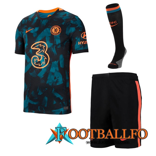 Traje Camiseta Futbol FC Chelsea Tercero (Cortos + Calcetines) 2021/2022