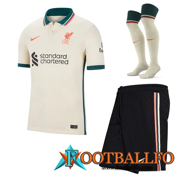 Traje Camiseta Futbol FC Liverpool Alternativo (Cortos + Calcetines) 2021/2022