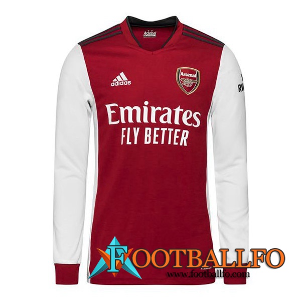 Camiseta Futbol Arsenal Titular Manga Larga 2021/2022