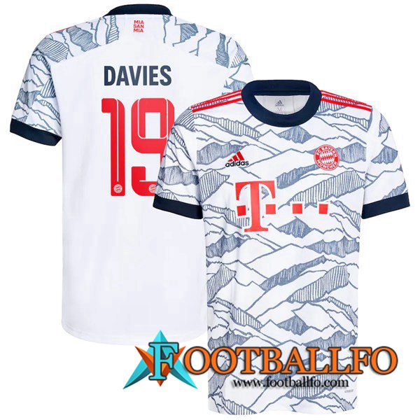 Camiseta Futbol Bayern Munich (Davies 19) Tercero 2021/2022