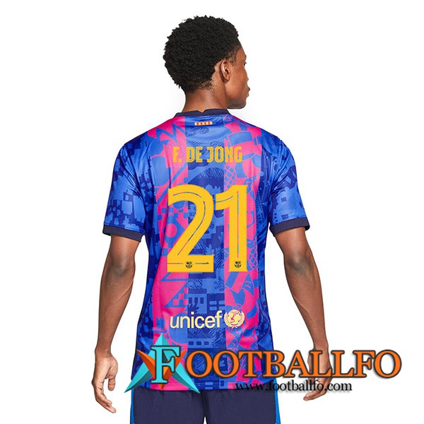 Camiseta Futbol FC Barcelona (Frenkie de Jong 21) Tercero 2021/2022
