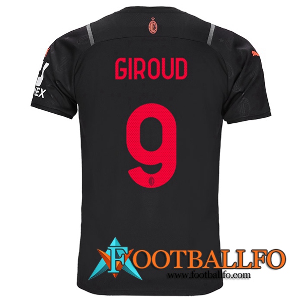 Camiseta Futbol AC Milan (GIROUD 9) Tercero 2021/2022