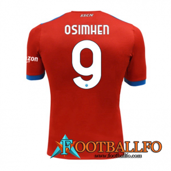 Camiseta Futbol SSC Napoli (OSIMHEN 9) Tercero 2021/2022
