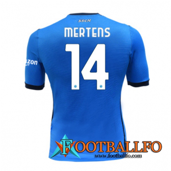 Camiseta Futbol SSC Napoli (MERTENS 14) Titular 2021/2022